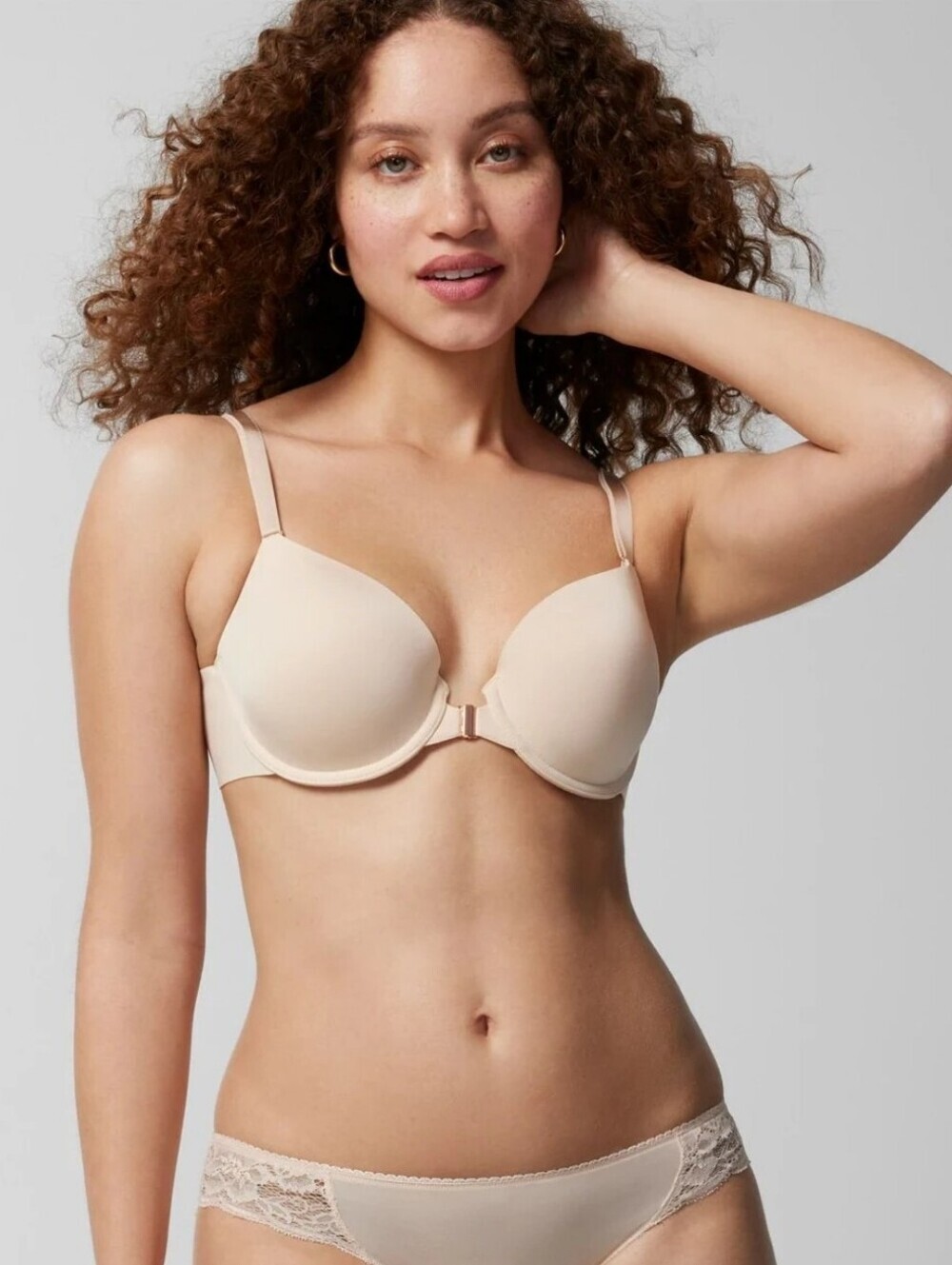 Soma Vanishing 360 Front-Close T-Shirt Bra in Light Nude